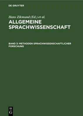 Produktbild von Methoden sprachwissenschaftlicher Forschung