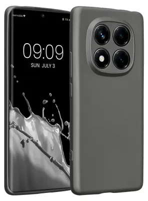 Produktbild von kwmobile Handyhülle für Xiaomi Redmi Note 14 Pro 4G Hülle - weiche Silikon Case metallisch schimmernd - Schutzhülle Cover - Metallic Grau