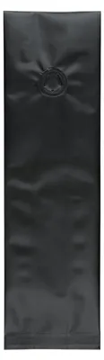 Produktbild von 1000x Seitenfaltenbeutel 80+50x280mm Siegelnaht Aromaschutzventil Schwarz