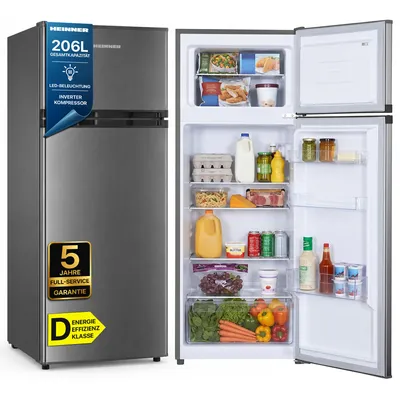 Produktbild von Heinner HF-HM2206INVXD, 206 l, 40 dB, 2,4 kg/24h, D, Edelstahl