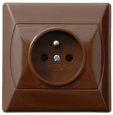 Produktbild von Ospel GP-1AZP/24, Braun, IP20, 16 A, 82 mm, 42 mm, 82 mm