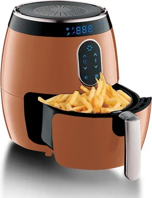 Produktbild von Digital Heißluftfritteuse 1350W Rosegold Metallic Line BERLINGERHAUS BH-9170 Backofen Kompaktfriteusen