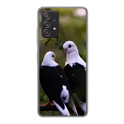 Produktbild von MuchoWow® Handyhülle Schutzhülle Hülle für Samsung galaxy a73 Vögel - Zweig - Blätter Silikon Softcase Handy Hülle - Handyhülle