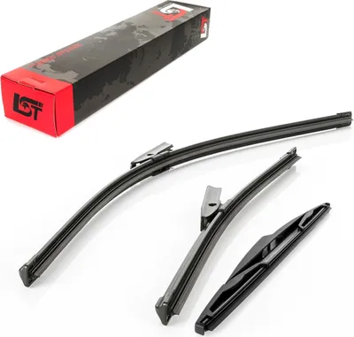 Produktbild von Scheibenwischer Set vorne hinten Frontwischer Heckwischer für Renault Clio III