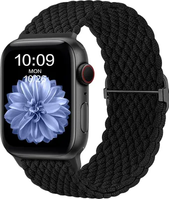 Obrázok produktu pre Remienok pre inteligentné hodinky Apple Watch, pletený, A0579, čierny, veľkosť 38 mm/40 mm/41 mm