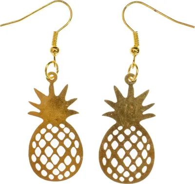Produktbild von Ananas Ohrringe Miniblings Hänger Obst Sommer Ferien Urlaub golden