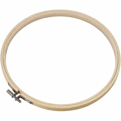 Produktbild von Runder Holz Stickrahmen 20 cm mit Metallverschluss