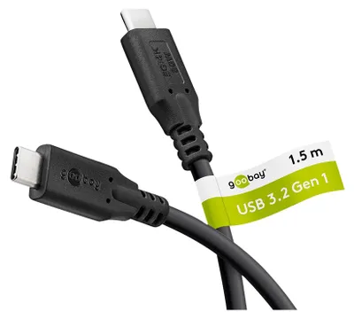 Immagine prodotto di Goobay 66508 Cavo USB USB 3.2 Gen 1 (3.1 Gen 1) 2 m USB C Nero