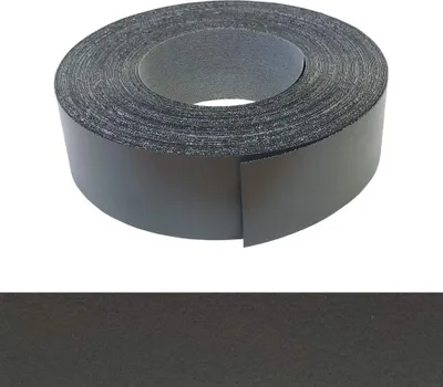 A roll of edge banding tape on a white background.
