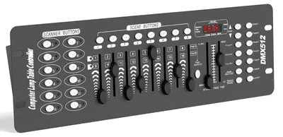 Immagine prodotto di Pannello di controllo luci DMX512 - 192 canali - Programmabile - Per palco e DJ - 250 W - Spina europea