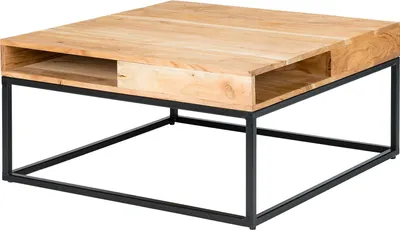 Produktbild von home24 Couchtisch - Akazie / Schwarz