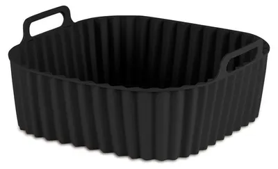 Produktbild von Berlinger Haus – Silikonkorb für Heißluftfritteuse – Antihaftbeschichtet und leicht zu reinigen – Kompatibel mit Fritteusen von 5 l bis 8 l – Flexibel und widerstandsfähig – 21 x 21 x 9 cm