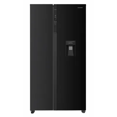 Produktbild von Heinner HSBS-HM529NFBKWDE++, Freistehend, Amerikanische Tür, Schwarz, 2 Tür(en), Berührung, LED