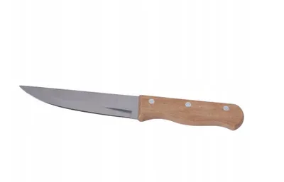 Produktbild von Allzweck Küchenmesser mit Holzgriff 27 cm – Universalmesser aus Edelstahl, Traditionelles Design