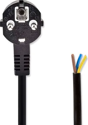 Zdjęcie produktu dla Nedis CEGL11918BK, 1,8 m, Wtyczka zasilająca typu F, H05VV-F 3G0.75, 250 V, 10 A