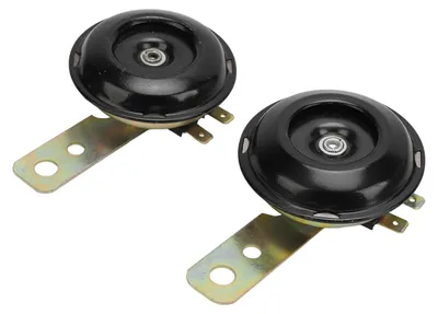 Zdjęcie produktu dla Wodoodporne klaksony motocyklowe 12 V, 1,5 A, 105 dB – okrągły głośnik samochodowy do motocykli, samochodów, pojazdów UTV, quadów i łodzi