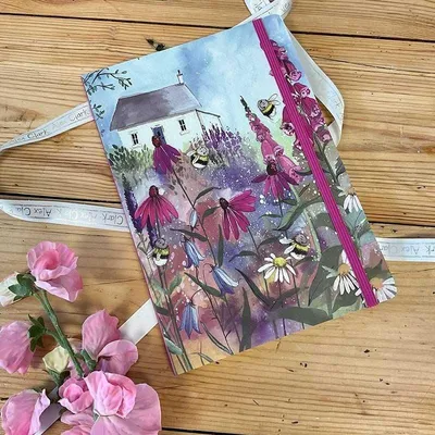 Produktbild von Notizbuch mit Gummiband A5 LCN20 Bienen im Garten