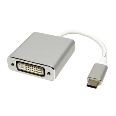 Obrázek produktu pro ROLINE Adaptr USB C(M) -> DVI-D(F), 1920x1200, Alu (12.03.3205)