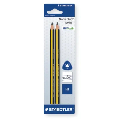 Immagine prodotto di Noris® jumbo 119 matita per imparare a scrivere Blister con 2 matite per imparare a scrivere HB