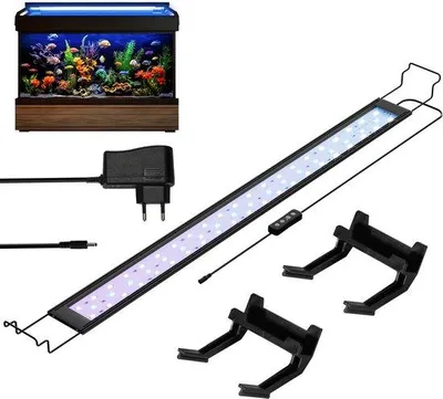 Immagine prodotto di Illuminazione a LED per acquari, con timer, adatta per acquari da 30-50 cm, impermeabile, ideale per decorazioni con conchiglie.