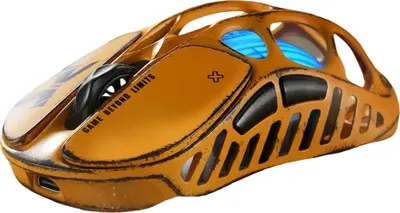 Produktbild von GravaStar Mercury X Pro Kabellose Gaming-Maus 32000 DPI, 8000 Hz, Wired/Bluetooth 5.1/2.4GHz Wireless, Special Edition Battle Worn-Yellow