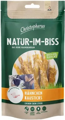 Produktbild von Christopherus Natur-Im-Biss Hähnchen-Kausticks, Snacks, Hund, Adult, Huhn, 70 g