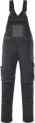 Produktbild von MASCOT® Leipzig Latzhose Größe 82C66, schwarz/dunkelanthrazit | Packung (1 Stück)