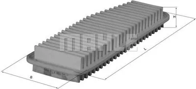 Produktbild von Luftfilter MAHLE LX 1611 für TOYOTA RAV 4 II (CLA2, XA2, ZCA2, ACA2) Filtereinsatz