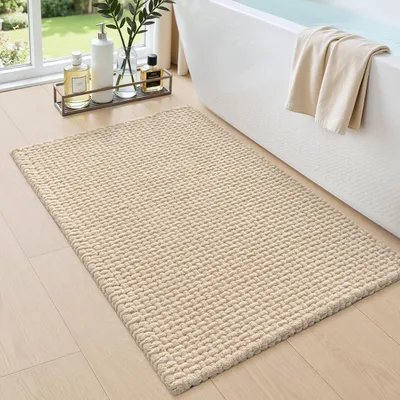 Immagine prodotto di Tappetino da bagno - Morbido - Per il comfort del bagno - Super assorbente - 50x80 cm - Beige