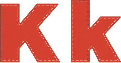 Produktbild von Crafters Edge Stanzform Sets Buchstaben A - Z : K Buchstabe: K