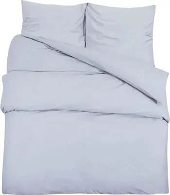 Produktbild von vidaXL Bettwäsche-Set Grau 220x240 cm Baumwolle