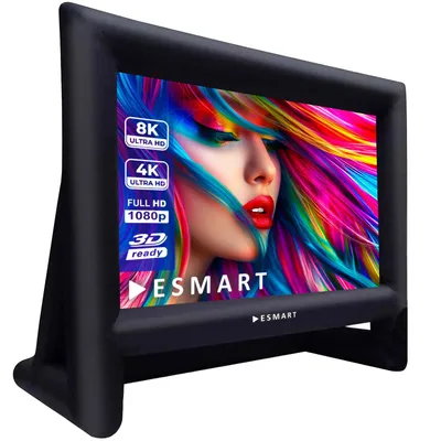 Produktbild von ESMART PUBLIC AIR 18 Aufblasbare Outdoor Leinwand 372 x 183 cm (160") 16:9 Beamer & Kino Leinwand mit Luftgebläse | Front- & Rückprojektion