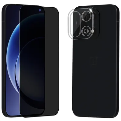 Obrázek produktu pro 1-balení OnePlus 15 Privacy Ochranné sklo na displej & 1-balení ochrana objektivu - Tvrzené sklo 9H - Super kvalita 3D