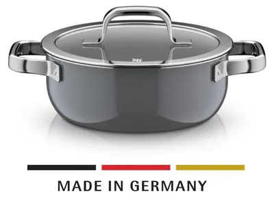 Image de WMF Fusiontec Mineral Pro, cocotte avec couvercle, 20 cm, couleur platine, référence 122544