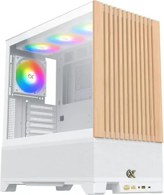 Produktbild von PC Gehäuse, XIGMATEK Endorphin WD Arctic (Weiß), Midi-Tower, E-ATX, 4x 120mm A-RGB Lüfter, Mesh Front, Tempered Glass