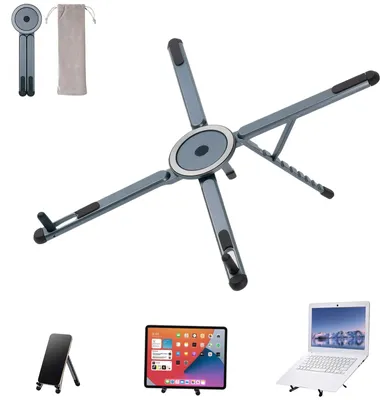 Image de Support portable pour ordinateur portable, 3-en-1, en aluminium