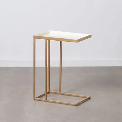 Immagine prodotto di Tavolino di design in ferro, color oro crema