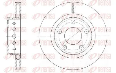 Produktbild von 2x REMSA Bremsscheibe 61363.10 hinten für VW PASSAT Variant (3B6) PASSAT (3B3)