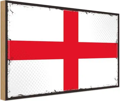 Produktbild von vianmo Holzschild 30x40 cm Englands Retro England Flagge Fahne Wappen