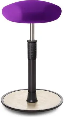Produktbild von Sitz- Stehhocker Free Tall Triangel Gestrick Purpur schwarz /cremeweiß.