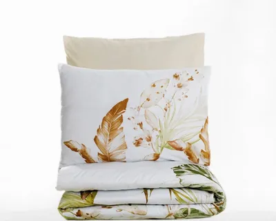 Produktbild von L'Essentiel Linge de Maison, Luster - Beige, Satin-King-Bettbezug-Set (FR), Beige, 100 % Baumwollsatin, 240 x 220 cm