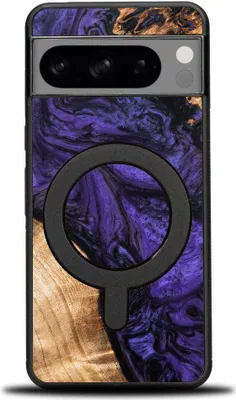 Obrázok produktu pre Drevené puzdro pre Google Pixel 8 Pro, Bewood Unique Violet pre MagSafe