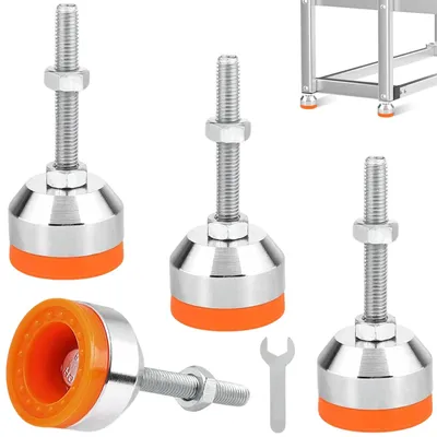 Produktbild von Set mit 4 verstellbaren Fußelementen zur Nivellierung von Böden