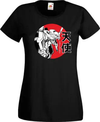 Zdjęcie produktu dla Koszulka Damska Neon Anime Genesis Manga Evangelion Eva 01 Custom Var-040 Neon Anime Genesis Custom, Lady 2XL / Czarny