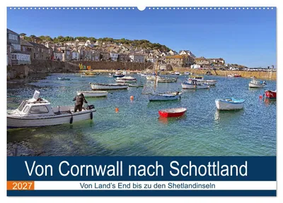 Produktbild von Von Cornwall nach Schottland (Wandkalender 2027 DIN A2 quer), CALVENDO Monatskalender