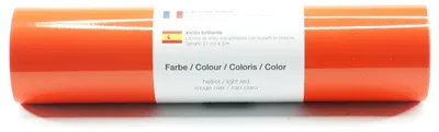 Produktbild von Kreativplotter Vinylfolie glänzend HELLROT 21x300 cm