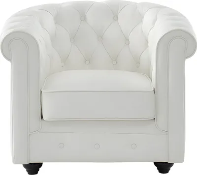 Produktbild von CHESTERFIELD Büffelleder-Sessel - Weiß