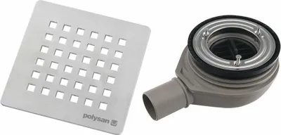 Obrázok produktu pre FLEXIA sifón do sprchovej vaničky, Ø 90 mm, DN40, saténová nerezová oceľ