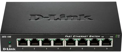 Produktbild von D-Link DES-108/E, 8 Pt. 10/100 Switch