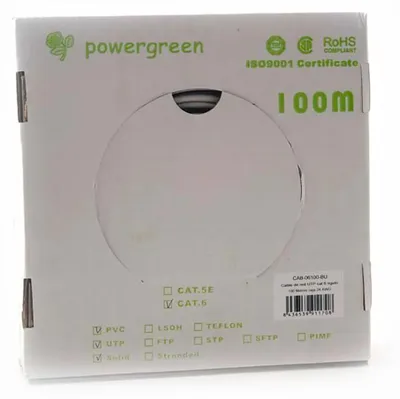 Obrázek produktu pro Kabel pg 100m cívka rj45 utp cat.6 kabel pevný